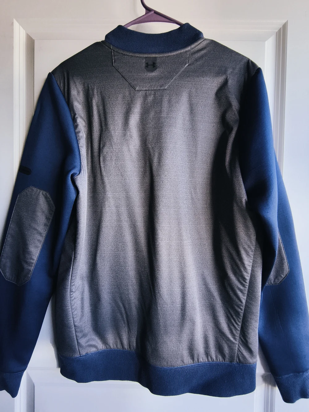 Under Armour Men's Zip-Up Performance Sweater in Blue & Gray